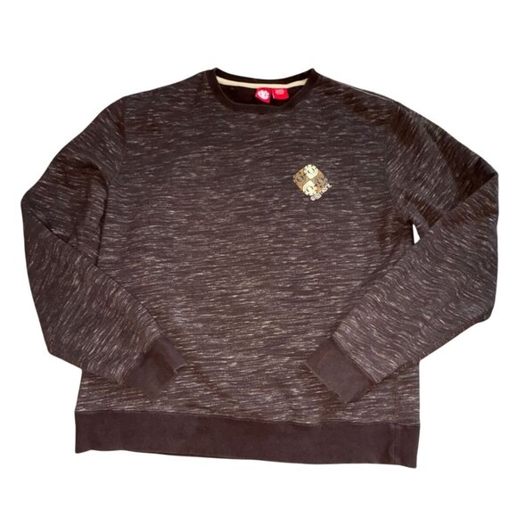 Element Mens Crew Neck Sweatshirt W/ Thumbholes-Brown-XL-GUC - Picture 1 of 7